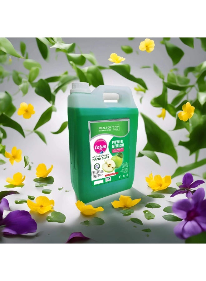 Lotus Power & Fresh Liquid Hand Wash Apple Fragrance 5 L  - Image 3