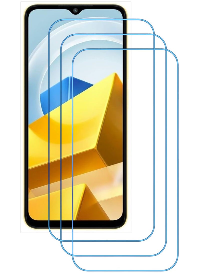 ACLIX 3 Pieces Antistatic ESD Dustproof Premium Quality High Definition Clear Tempered Glass Screen Protector Designed For Xiaomi Poco M5 - Image 1