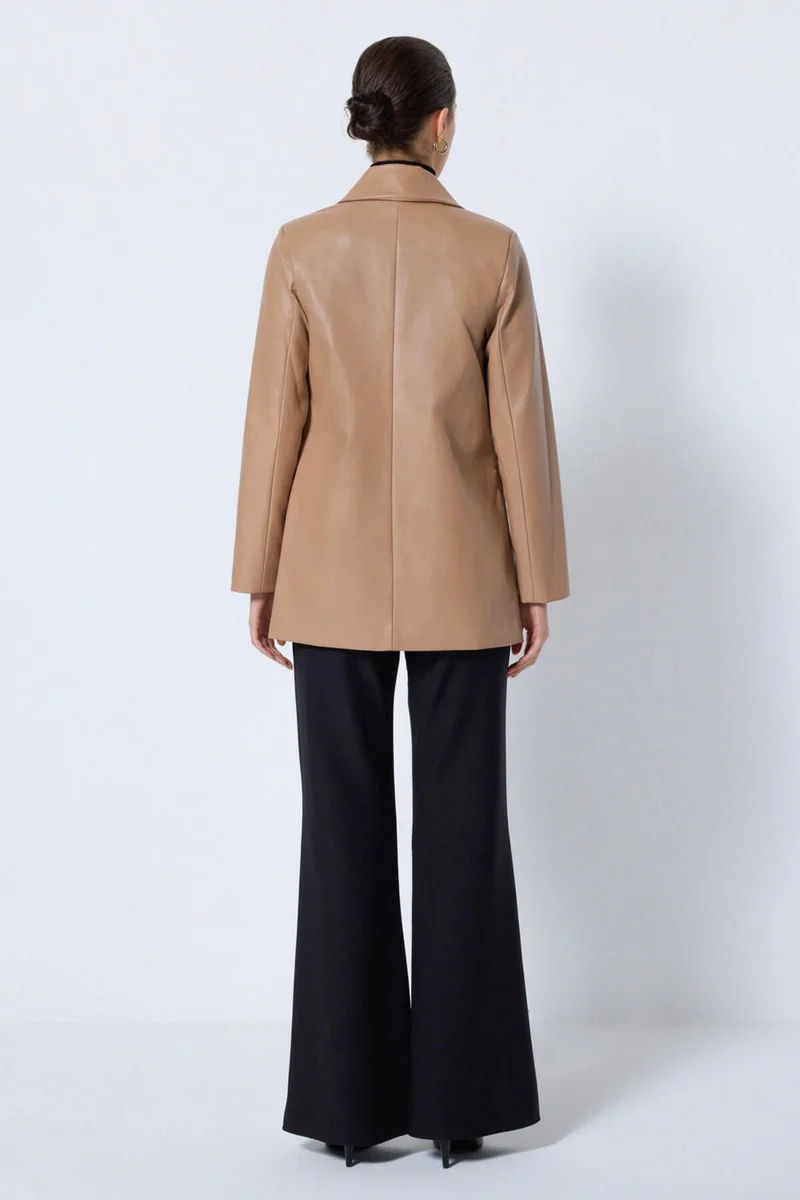 Touche Blazer Leather Jacket