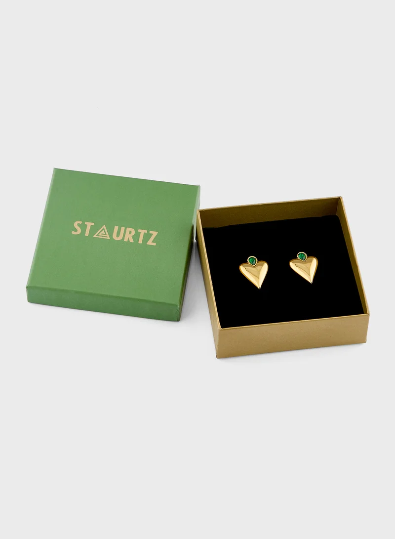 Staurtz Heart Stud Earring
