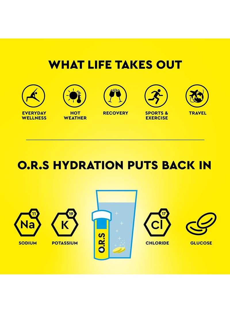 O.R.S Hydration Tablets - Natural Lemon Flavor - 24 Count Pack - Image 4
