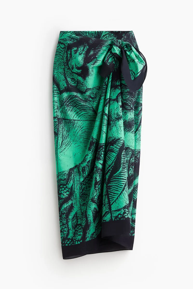 اتش اند ام وشاح قطني منقوش