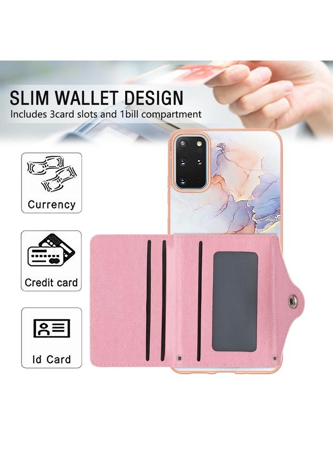 S-TOP Case For Samsung Galaxy S20+ Marble Pattern IMD Card Slot Phone Case - Image 4