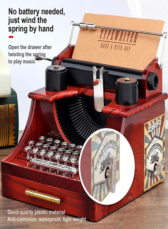 MAYMII Vintage Typewriter Music Box for Home/Office/Study Room Décor Decoration - Image 3