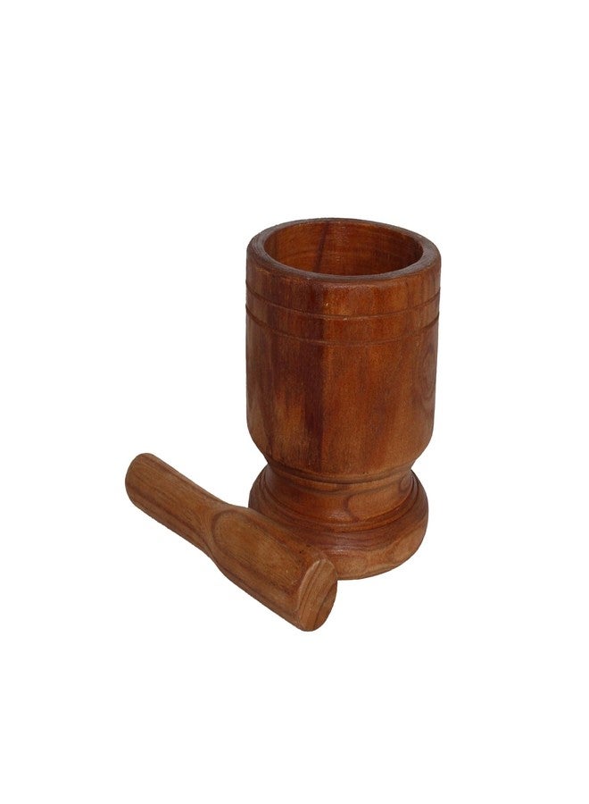 IMUSA Wood Mortar and Pestle, Jumbo - Image 1