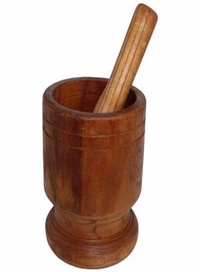 IMUSA Wood Mortar and Pestle, Jumbo - Image 4