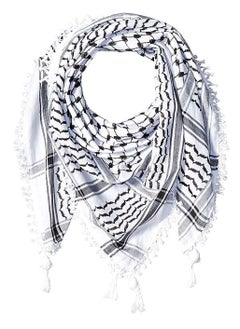 Generic PALESTINIAN KEFFIYAH  -BLACK & WHITE  - Image 1