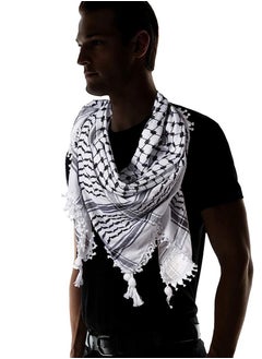 Generic PALESTINIAN KEFFIYAH  -BLACK & WHITE  - Image 3