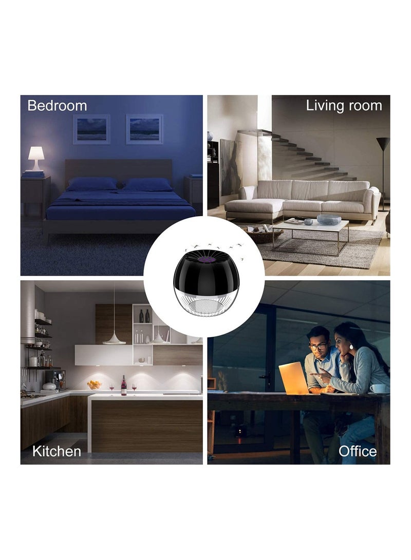 SYOSI Bug Zapper With USB Power Supply Photocatalyst to Kill Mosquitoes for Indoor Outdoor 12.5X12.5X12.5CM Black - Image 2