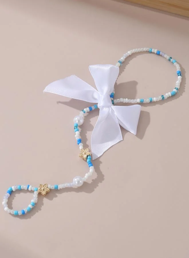 تايك تو Beaded Foot Chain Anklet