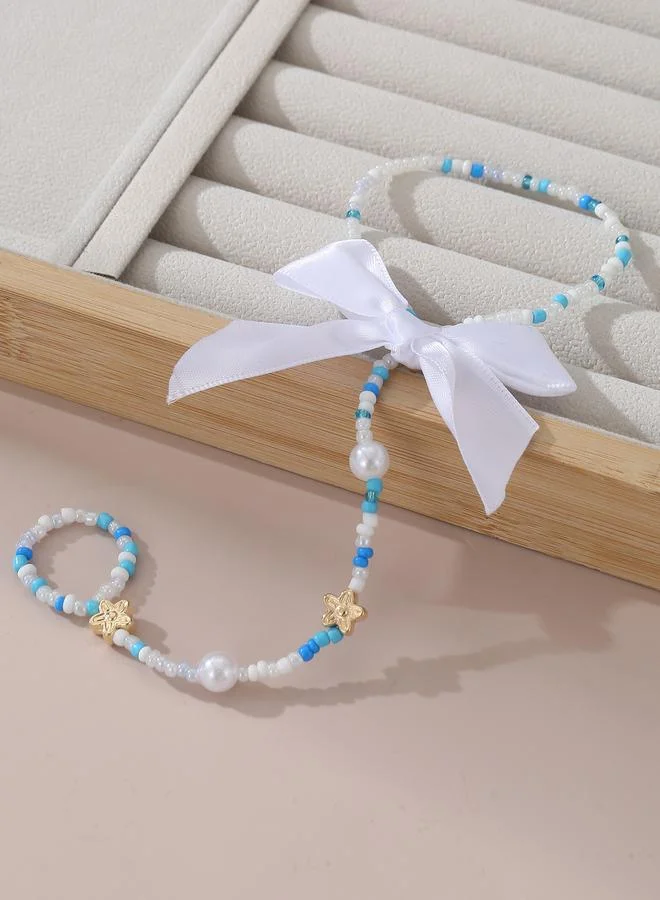 Take Two  Beaded Foot Chain Anklet for Women | Best Price UAE
