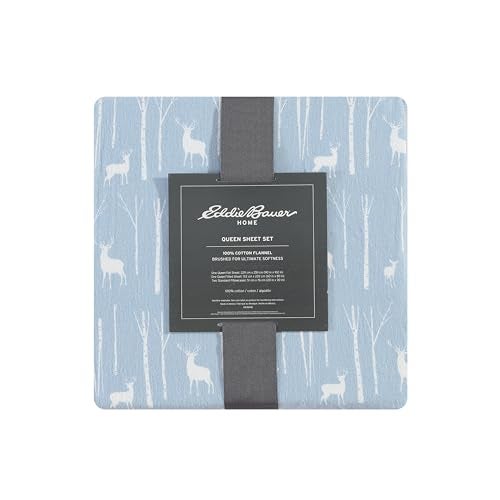 Eddie Bauer - Full Sheets, Cotton Flannel Bedding Set, Brushed For Extra Softness, Cozy Home Decor (Birch Forest, Full) - Image 3