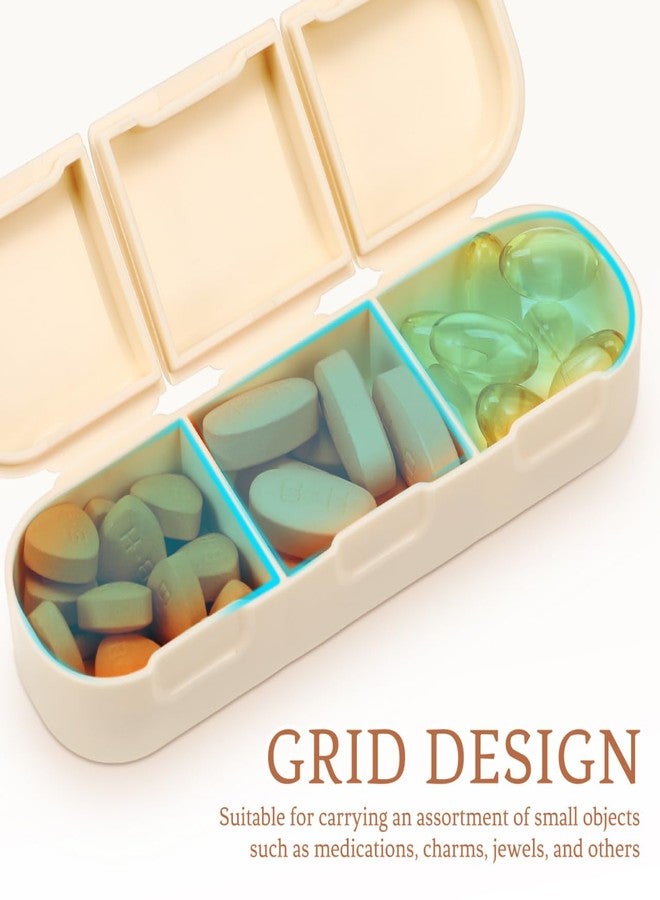 Baluue Weekly Pill Organizer, 3 Times a Day Portable Travel Pill Box 7 Day Large Containers Case Medication Reminder Sticker for Hold Medicine Fish Oils and Daily Medication - Image 2