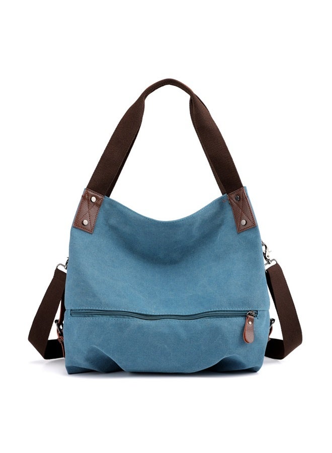 Handbag for Women Satchel Tote Bag Casual Canvas Pouch Handbags Purse Bag-blue  - Image 1