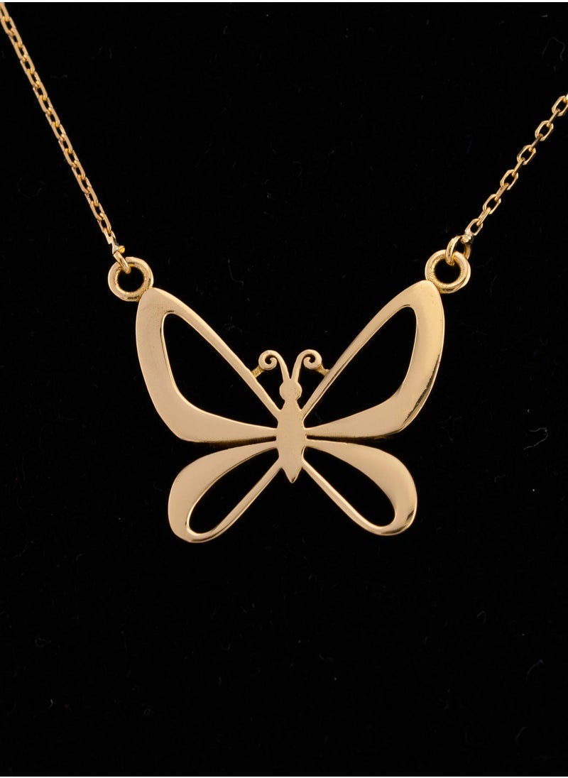 AAZ Jewellery L.L.C - Classic Butterfly 18K Gold Necklace - Image 1