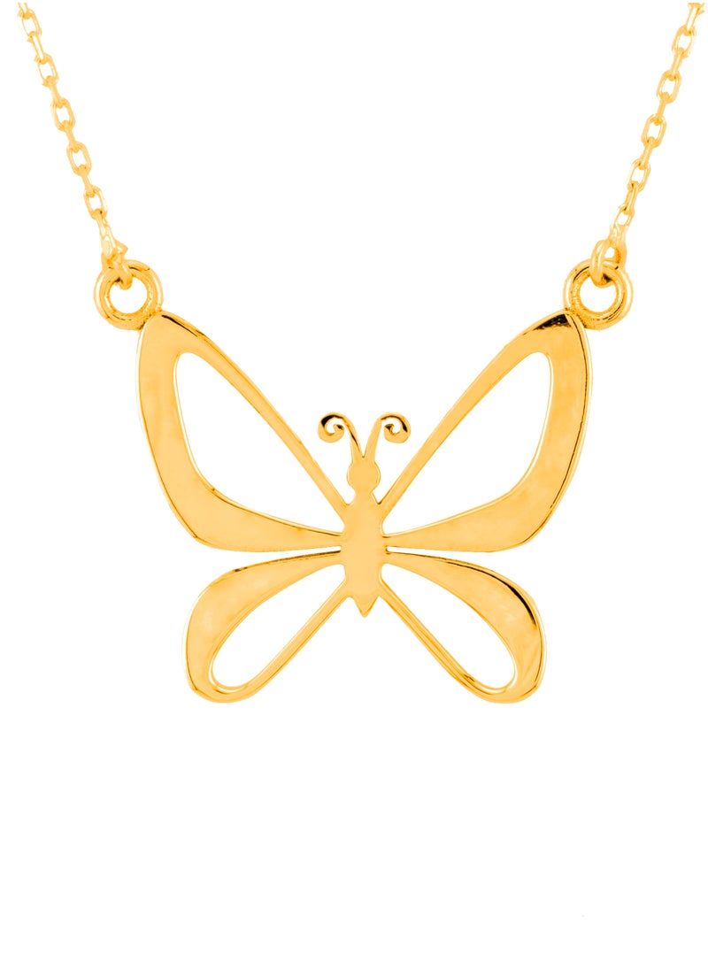 AAZ Jewellery L.L.C - Classic Butterfly 18K Gold Necklace - Image 1