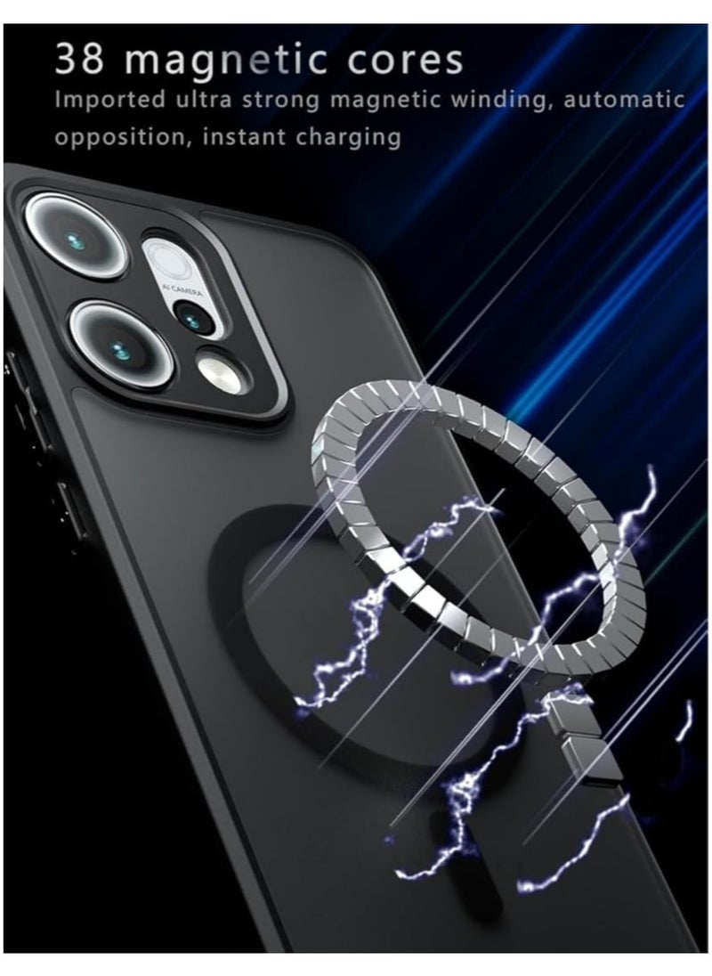 General Magnetic Case Compatible OPPO Reno 14 Pro 5G Case with Selected TPU Material and Four Corner Airbags Wireless Charging Shock and Drop Cover  - Image 5
