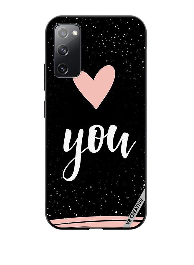 VR CREATIVE Protective Case Cover For Samsung Galaxy S20 FE 5G Love You Pink Heart Design Multicolour - Image 1