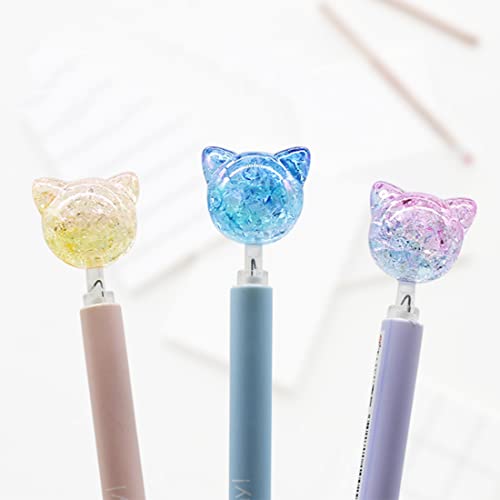 ZIJING 15pcs Cartoon School Kids Kawaii Korean Mechanical Pencil with Lead Refill Jelly Eraser set - Image 4