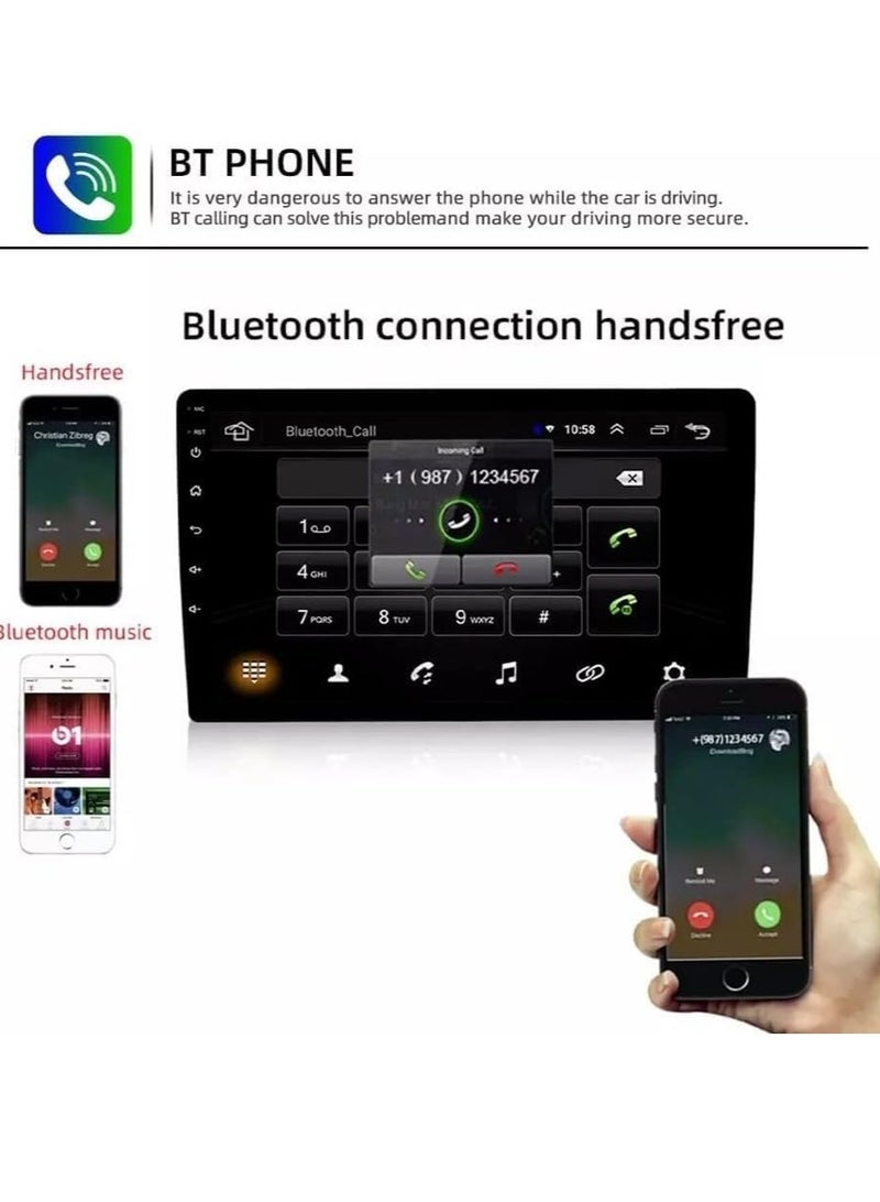 ستيريو سيارة أندرويد لكيا أوبتيما 2010 2011 2012 2013 2 جيجابايت رام 32 جيجابايت روم 9 بوصة يدعم أبل كاربلاي، ميرورلينك واي فاي بي تي، شاشة لمس IPS مع كاميرا AHD متضمنة - Image 3