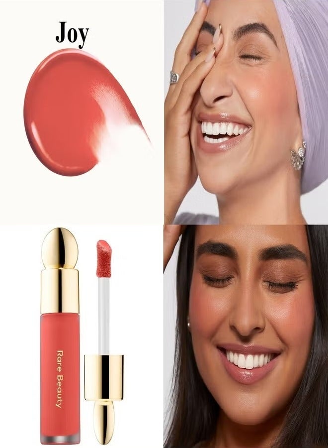 Rare Beauty by Selena Gomez Soft Pinch Liquid Blush – Joy - Dewy Muted Peach, 7.5ml) | Weightless, Long-Lasting, Buildable Liquid Blush for a Natural, Radiant Glow - Image 2