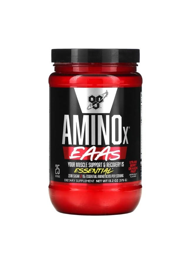 BSN BSN AminoX EAAs Muscle Support And Recovery Strawberry Dragon Fruit 13.2 oz 375 g  - Image 1