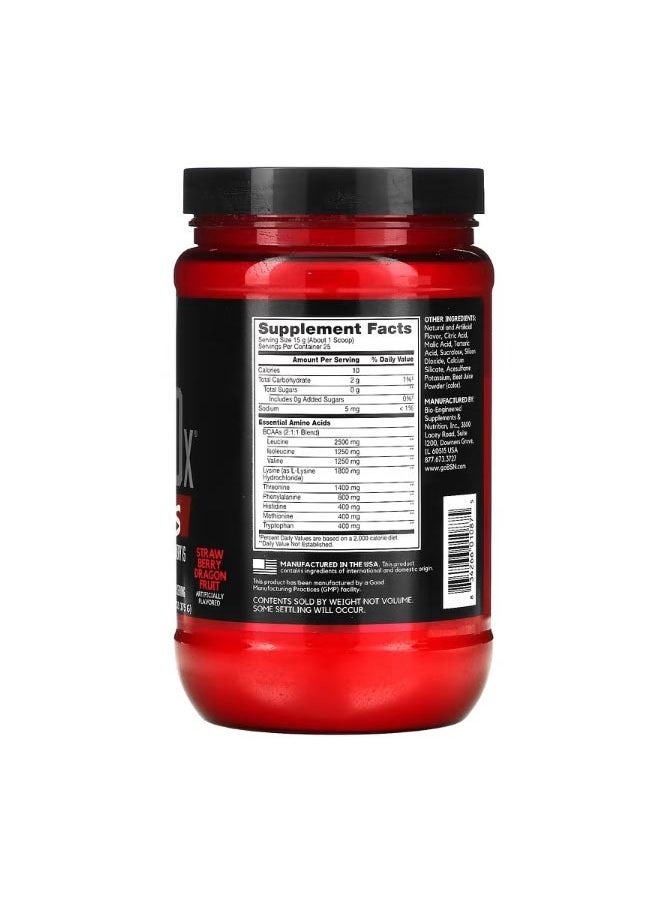 BSN BSN AminoX EAAs Muscle Support And Recovery Strawberry Dragon Fruit 13.2 oz 375 g  - Image 2