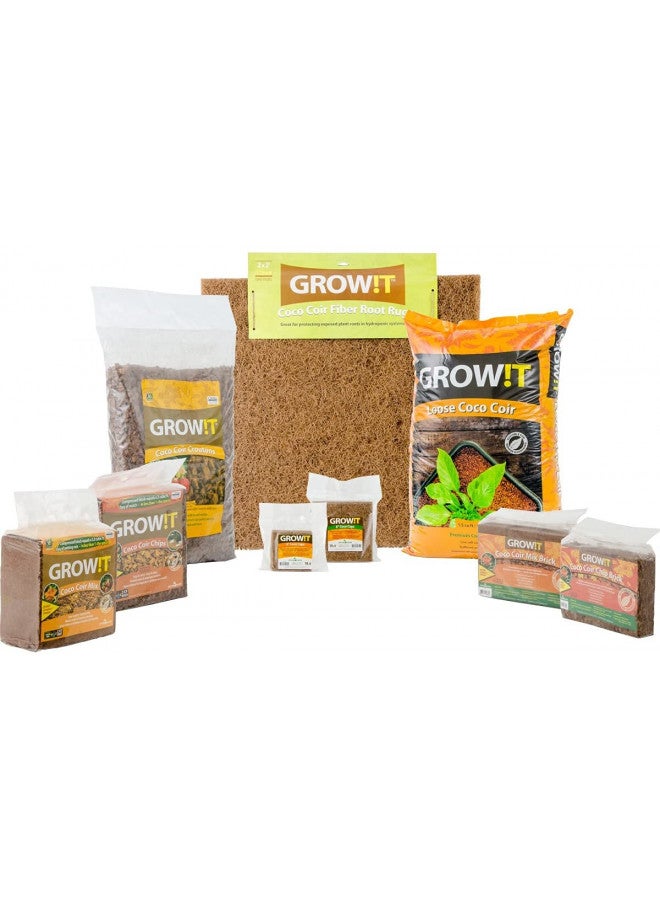 Hydrofarm GROW!T JSCPB - Coco Coir Mix Brick (Pack of 3), Brown - Protects Plants All Year Long, Free from Pathogens and Seeds, Alternative to Potting Soil, Perfect for indoor or outdoor usage - Image 4