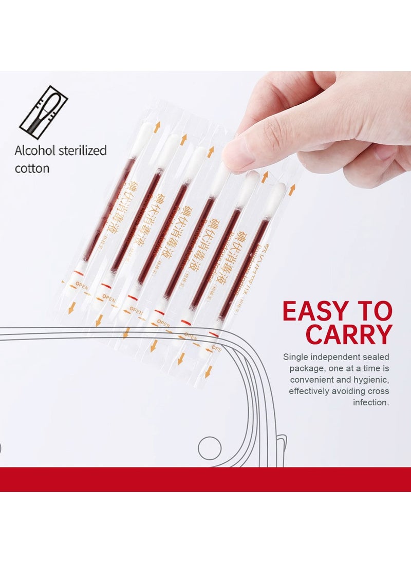 Sumifun - Disposable Iodine Cotton Swabs, Suitable for Home, Travel, and Emergency Disinfection, 50 Count - Image 1