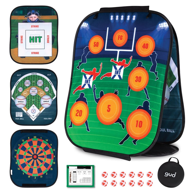 GUD Football Baseball Darts Sports Games Toy Yard Lawn Outdoor Indoor Birthday Gifts Target Football Toy Kids Set Toss Toys Boys Gifts Year Old Ages - Image 3