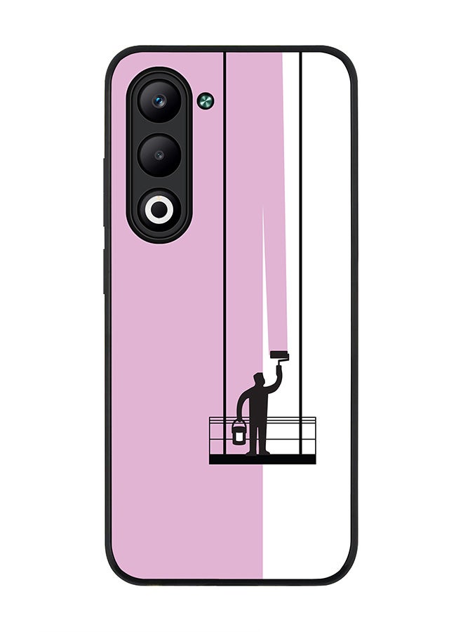 Stylizedd For Oppo A5 5G / A5 4G Case,Slim fit Camera Protection, Shockproof Thin Phone cover  - Paint Hanger (Pink)