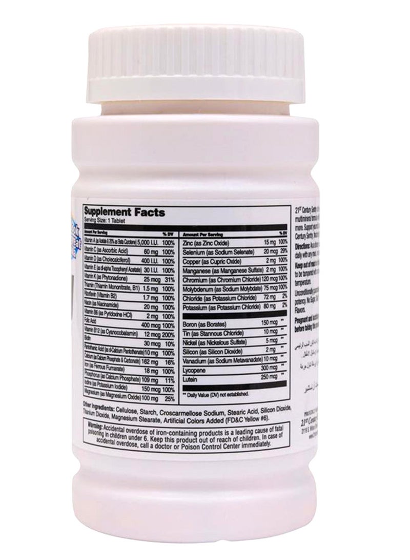21st Century Sentry Multivitamin + Multimineral Tablets For Overall Wellness, Pack Of 130'S - Image 3