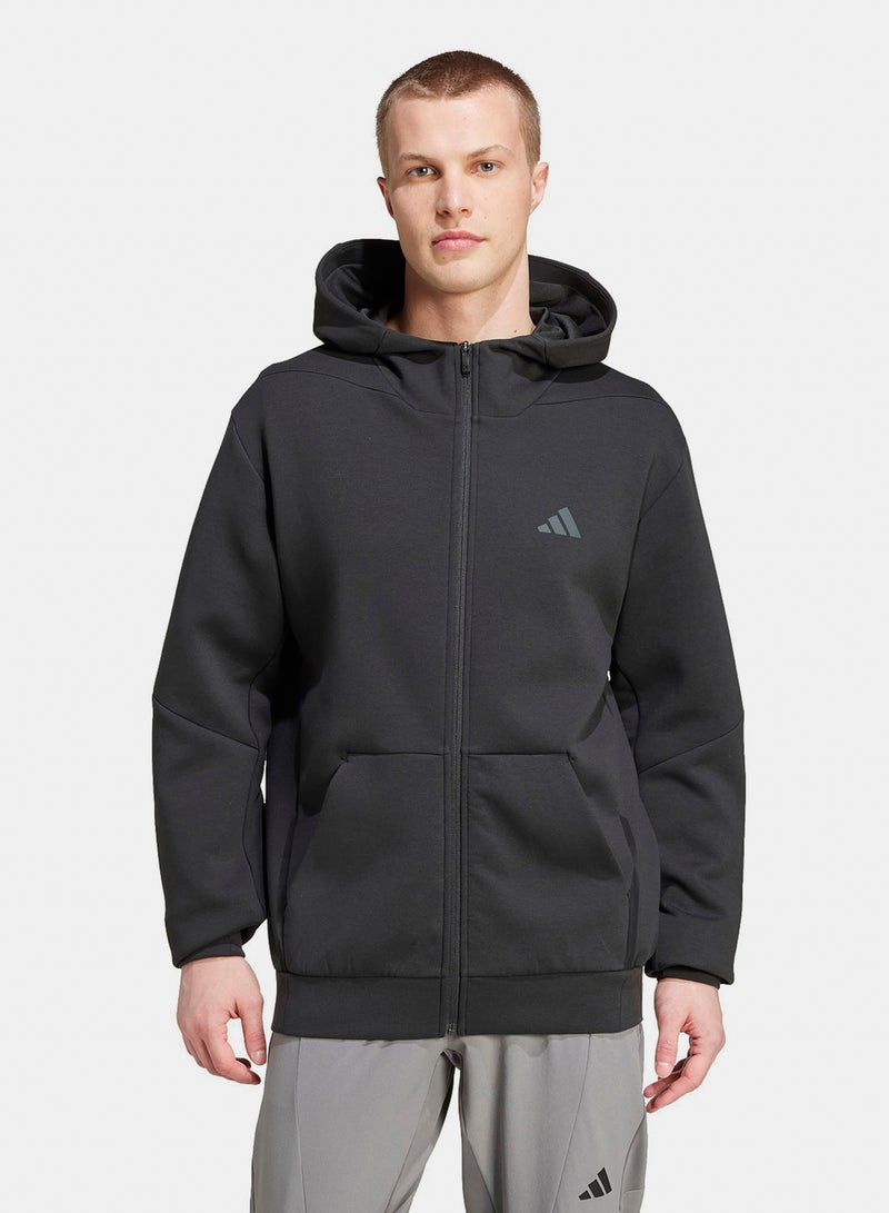 Adidas D4T Full-Zip Hoodie - Image 3