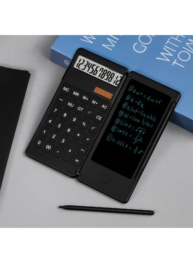 آلة حاسبة ذكية DS-2807 مع لوحة كتابة إلكترونية LCD وقلم – شاشة مزدوجة تعمل بالطاقة الشمسية والبطارية - Image 2