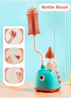 Arabest Bottle Brush Set, Baby Bottle Cleaning Brush with Pacifier Cleaner and Straw Cleaner Brush, 360° Rotating Water Bottles Cleaner for Infant  - Image 1