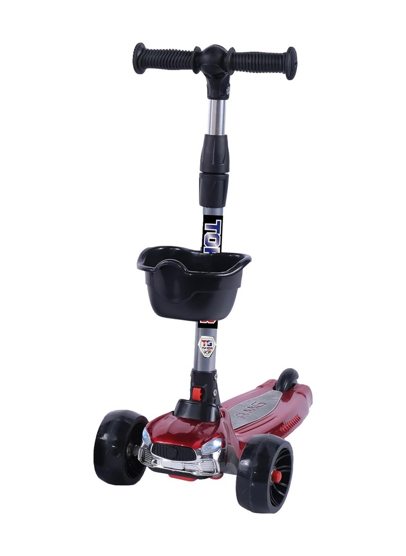 Top Gear Top Gear Kick Scooter TG 646 for Kids Ages 3-10 - Foldable - 3 Wheel Scooter and Adjustble Height - Red  - Image 1
