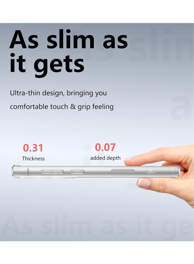 ELTRAZONE غطاء شفاف لجهاز سامسونج جالاكسي S24 ألترا - دعم الشحن اللاسلكي، مقاوم للصدمات ومضاد للخدوش (6.8 بوصة) - Image 5