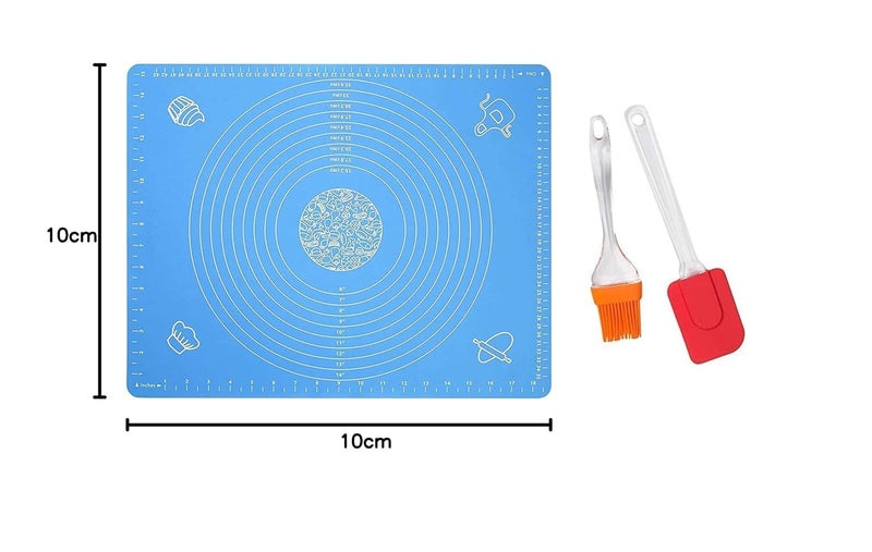 AMENDAS Chapati Baking Dough Kneading Rolling Mat Silicon Roti Mat for Kitchen with Spectulla Set - Image 4