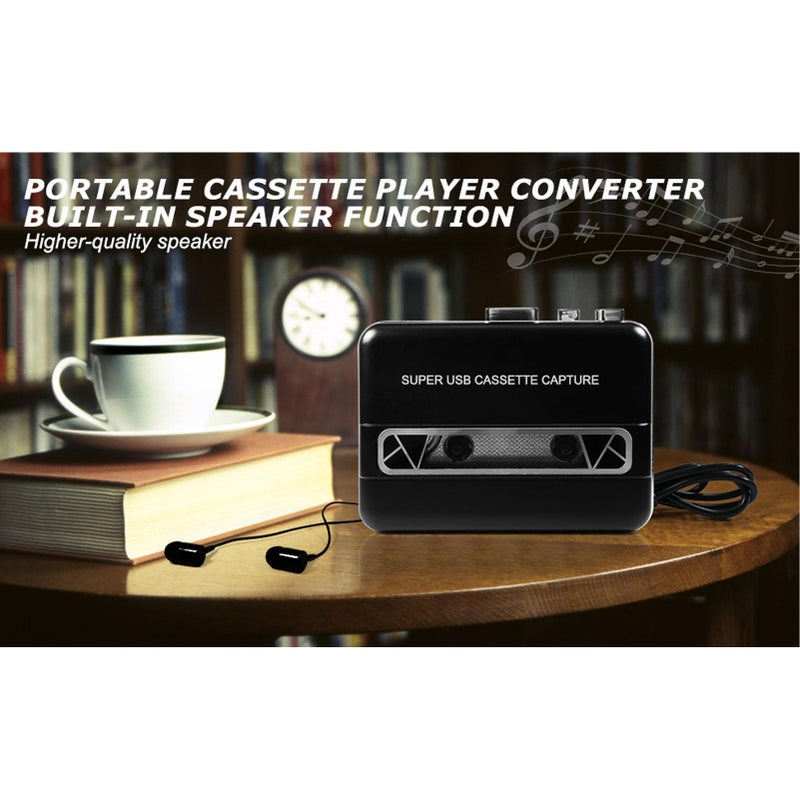 Portable Cassette Player to MP3 USB Converter Kit with Earphones Software for PC Laptop - Image 3