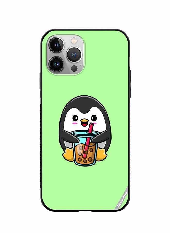 VR CREATIVE Protective Case Cover For Apple iPhone 12 Pro Penguine Cola Design Multicolour  - Image 1