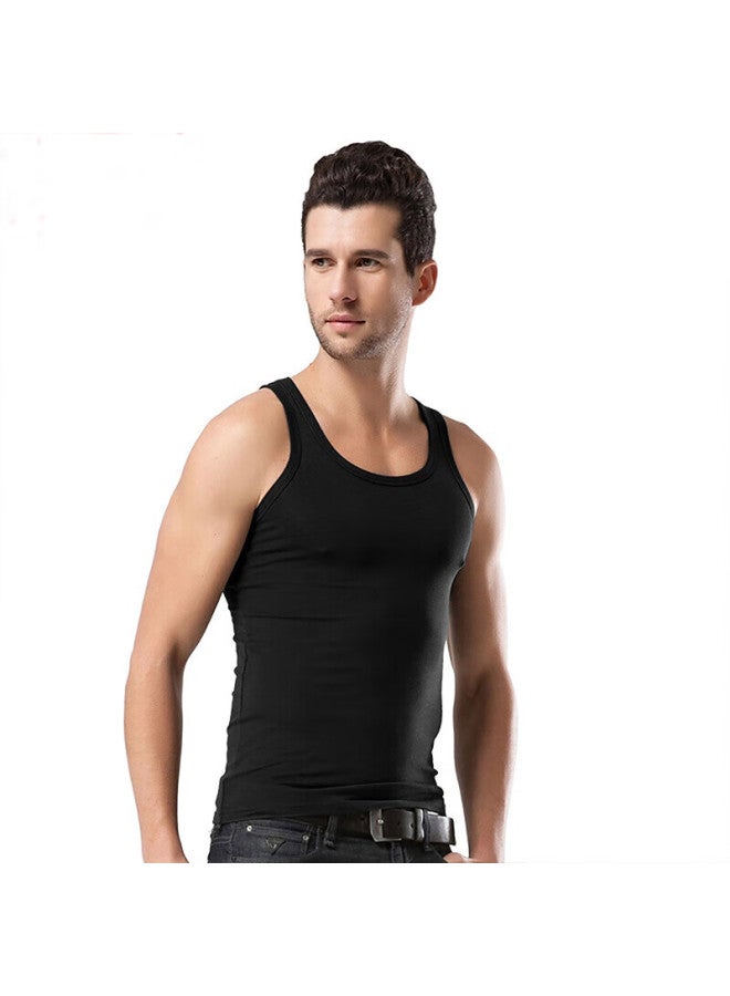 LANG SHA Men's Tank Top, Pure Cotton Undershirt, High-elasticity, Sweat-absorbing, Breathable, Sleeveless, Round Neck Sports Vest - Image 5