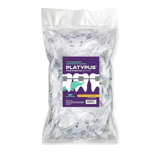 Platypus Orthodontic Flossers for Braces Family Pak Unique Structure Fits Under Arch Wire Increase Flossing Compliance Floss Teeth in Less Than Two Minutes 75 3Count Flossers 225 Total - Image 1