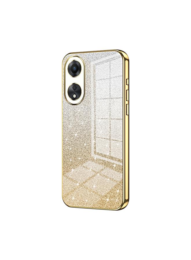 S-TOP Case For OPPO A58 5G / A58x 5G Gradient Glitter Powder Electroplated Phone Case - Image 1