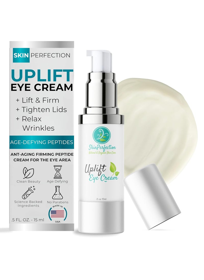 Skin Perfection - Revitalize Your Eyes Uplift AntiAging Eye Cream for Dark Circles Wrinkles  Puffiness Copper Cream Peptide Complex Haloxyl Lift Tighten Droopy Lids Argireline Matrixyl Pepha Tight 5 oz - Image 1