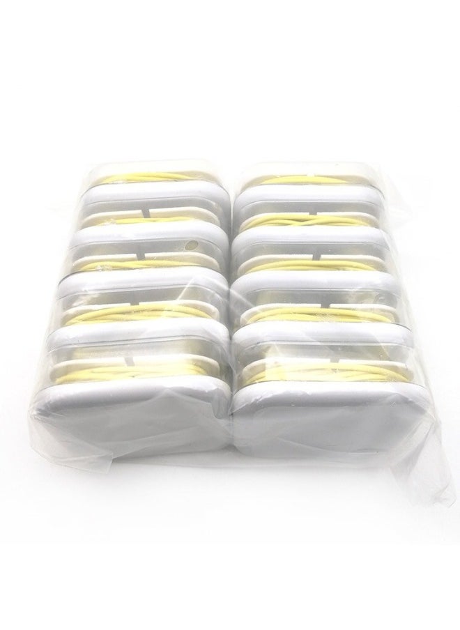 Generic - Fruit Color 5 Generation Headset 6 Generation Suitable For Apple Android Phone White Net Wire Control Color PG Headset With Wheat-Color:3.5mm Round Head A Quality White - Image 1