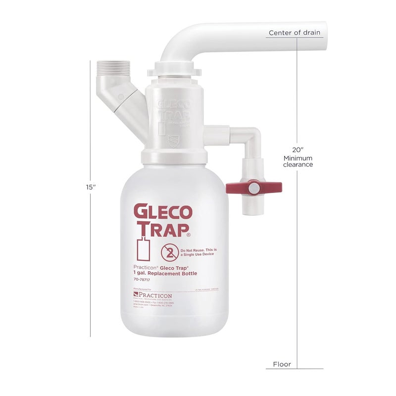 Practicon 7078717 Gallon Gleco Trap Replacement Bottle, Pack of 4 - Image 5