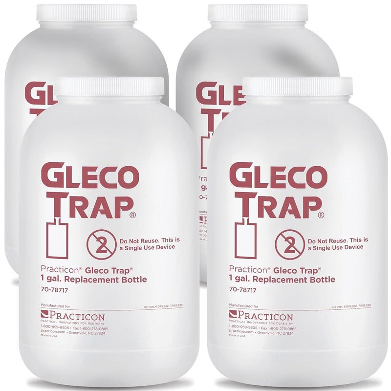 Practicon 7078717 Gallon Gleco Trap Replacement Bottle, Pack of 4 - Image 1