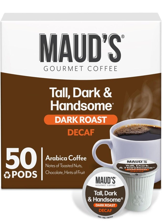 Maud's Decaf Dark Roast Coffee Pods, 50ct, Decaffeinated Coffee in Single Serve Pods - 100% Arabica Coffee, Compatible with Keurig K Cups Maker - Image 1
