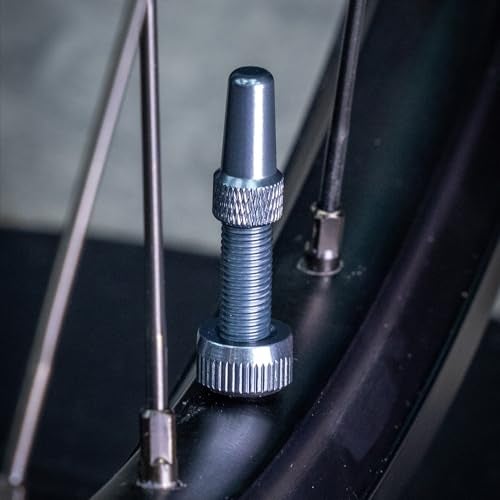 Muc Off Muc-Off Tubeless Valves, Grey 44mm - Tubeless Valve Stems with Valve Core Removal Tool for Tubeless Tires - Includes Presta Valve Stem Caps - Image 3