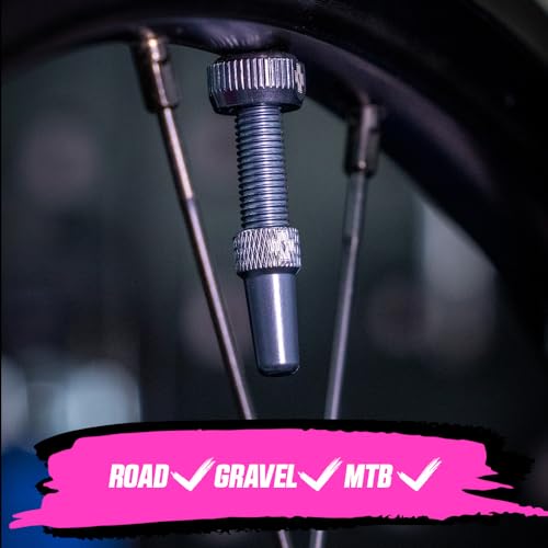 Muc Off Muc-Off Tubeless Valves, Grey 44mm - Tubeless Valve Stems with Valve Core Removal Tool for Tubeless Tires - Includes Presta Valve Stem Caps - Image 4